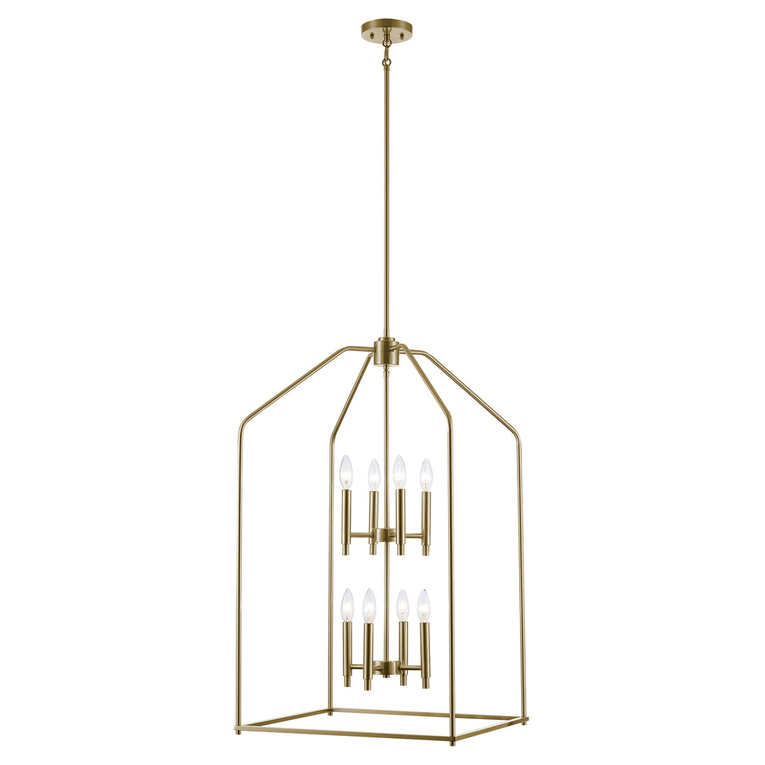 Birdy 8 - Light 2 Tier Caged Pendant - Antique Gold | 11838 AG