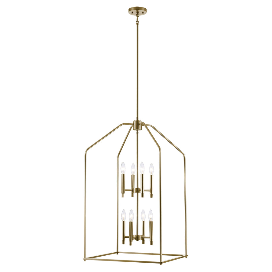 Birdy 8 - Light 2 Tier Caged Pendant - Antique Gold | 11838 AG