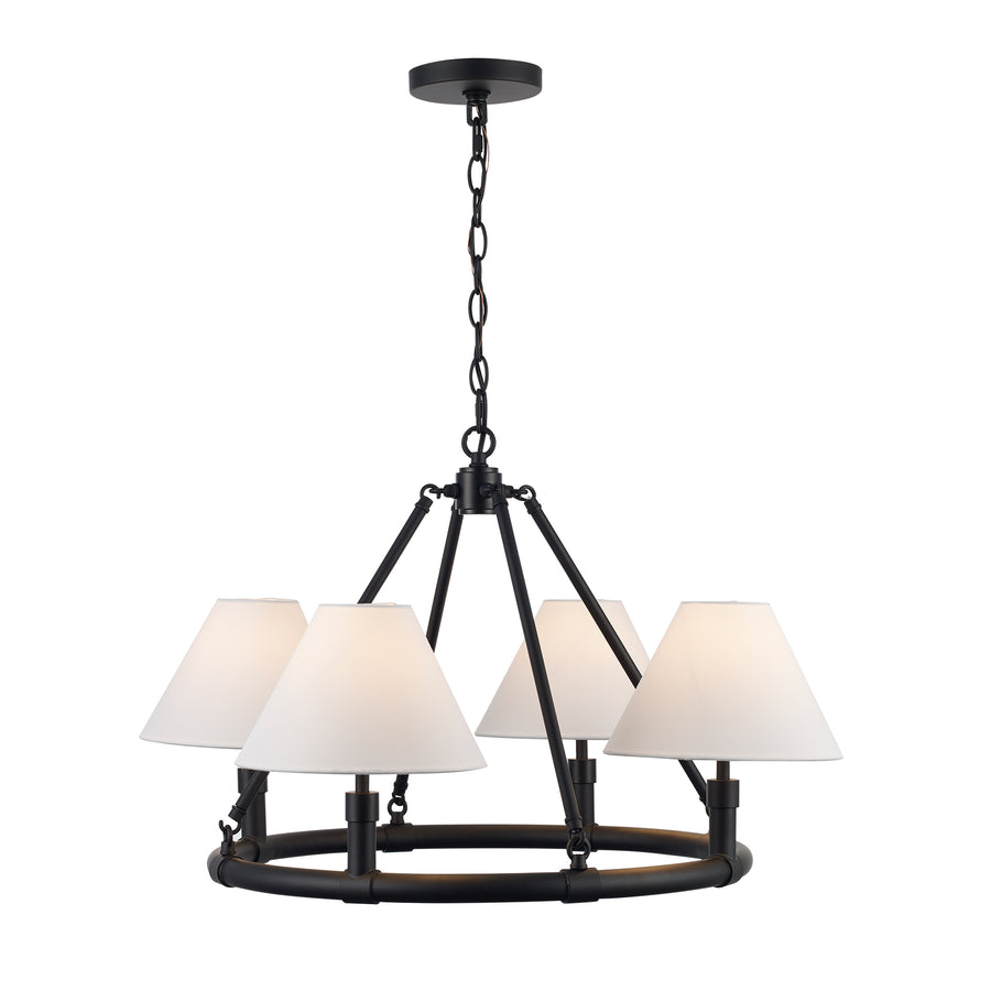 Fable 4 - Light Round Chandelier - Black | 11844 BK