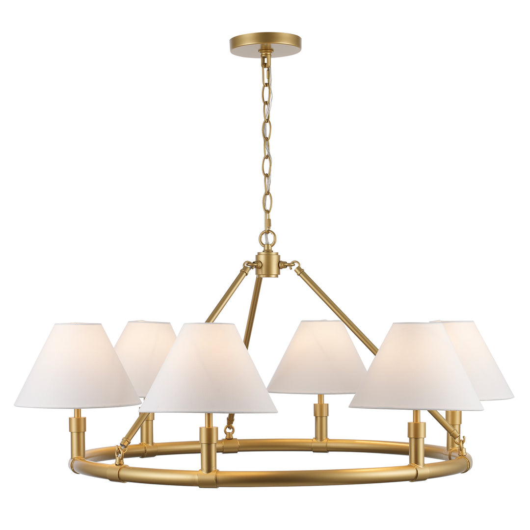 Fable 6 - Light Round Chandelier - Antique Gold | 11846 AG
