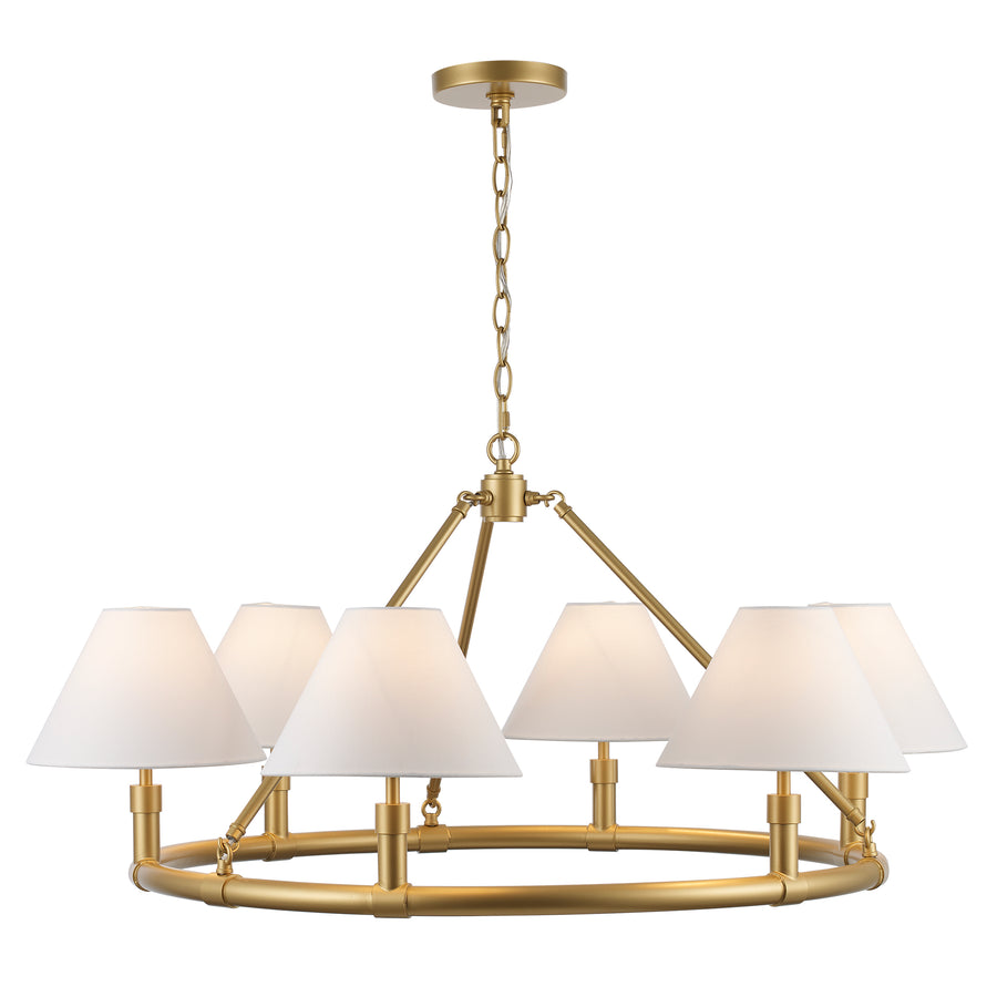 Fable 6 - Light Round Chandelier - Antique Gold | 11846 AG