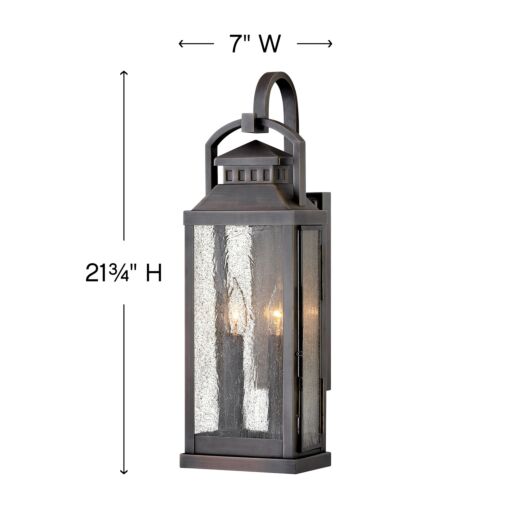 Revere 1184BLB Medium Wall Mount Lantern - Bronze