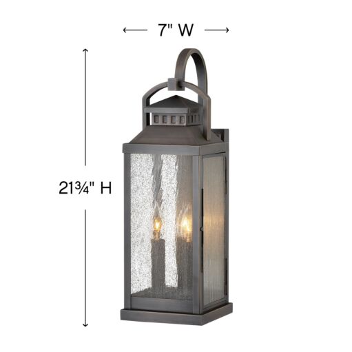 Revere 1185BLB Large Wall Mount Lantern - Bronze