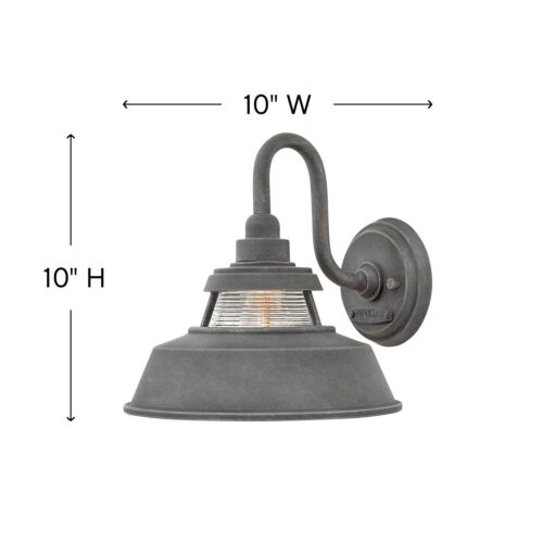 Troyer 1194DZ - Medium Wall Mount Sconce - Grey