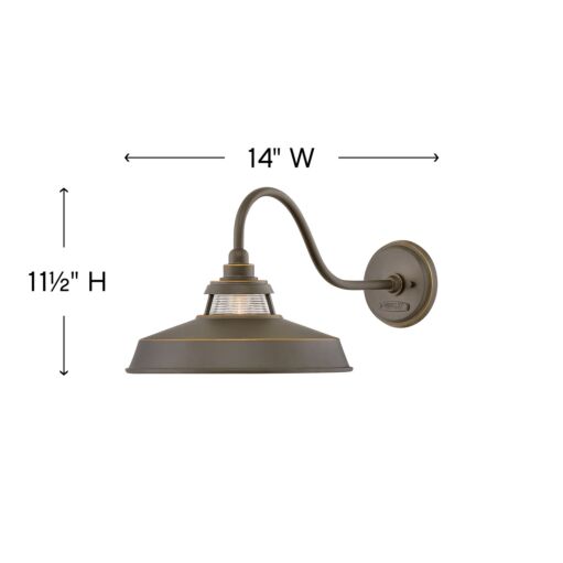 Troyer 1195OZ - Large Wall Mount Lantern - Oil Rubbed Bronze