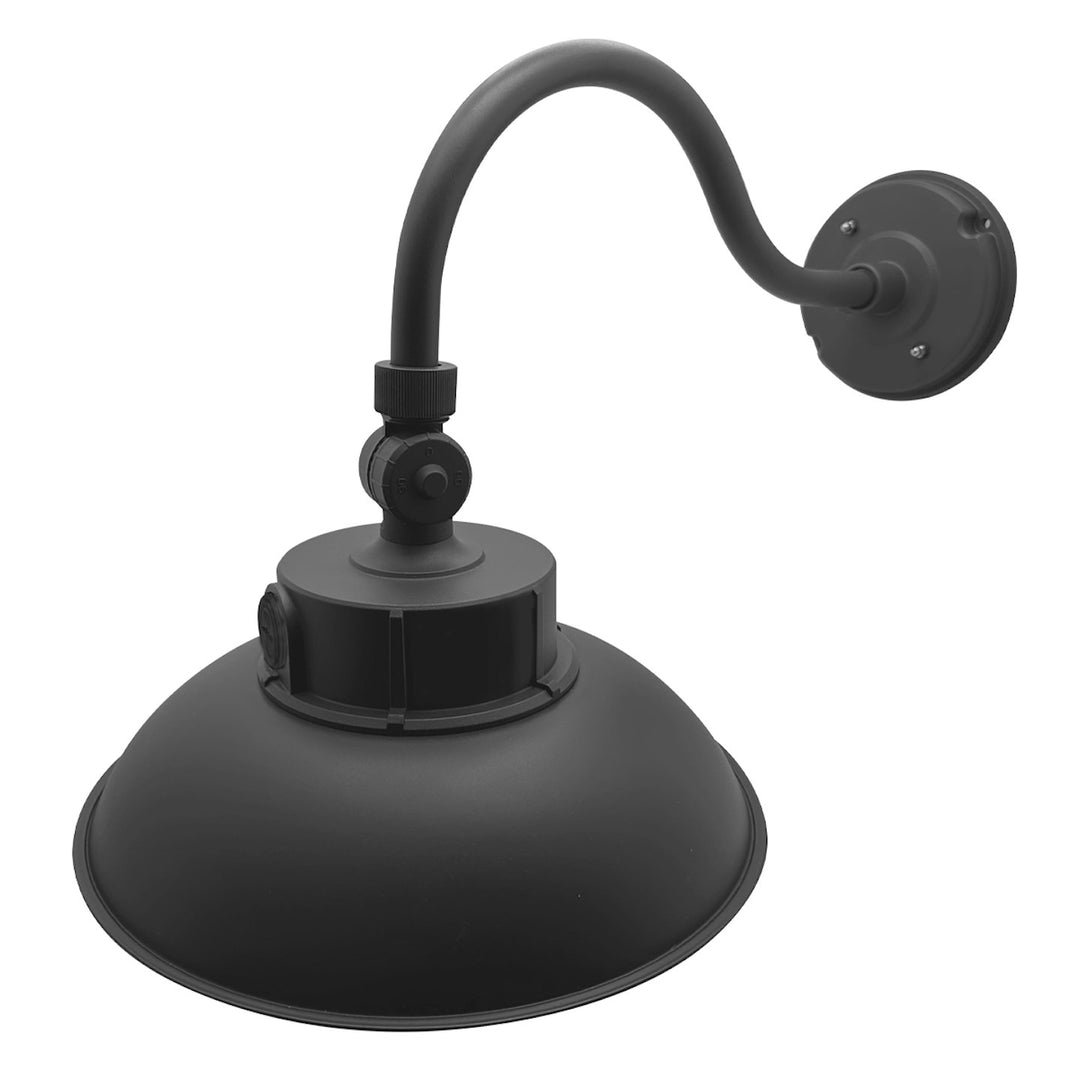 Gooseneck Area Light: Bolt-Line 3-CCT Select 50W/40W/30W - Black