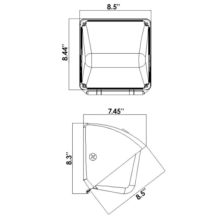 Wall Pack: S-Line 3 CCT Select 29W - Bronze