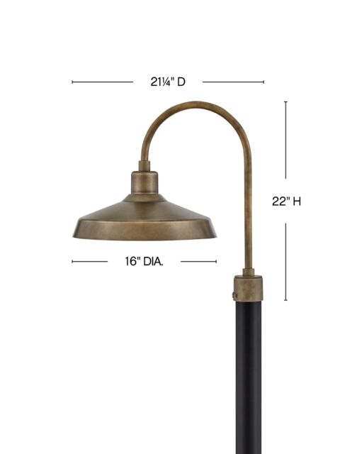 Forge 12071BU - Large Post Top or Pier Mount Lantern - Bronze