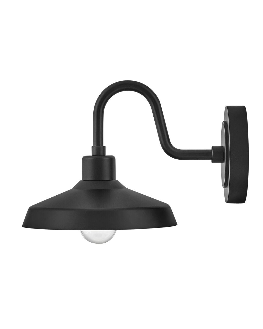 Forge 12076BK - Small Wall Mount Barn Light - Black