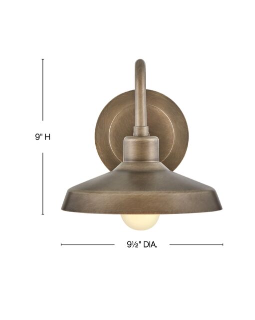 Forge 12076BU - Small Wall Mount Barn Light - Bronze