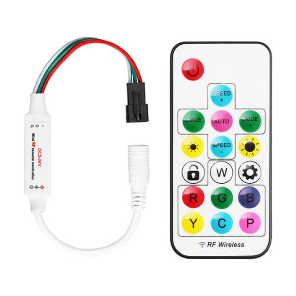 Richee Lighting - Chasing Rgb 2811 Inline Rf Controller - White