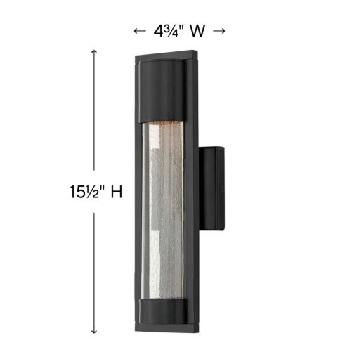 Mist 1220SK - Small Wall Mount Lantern - Black