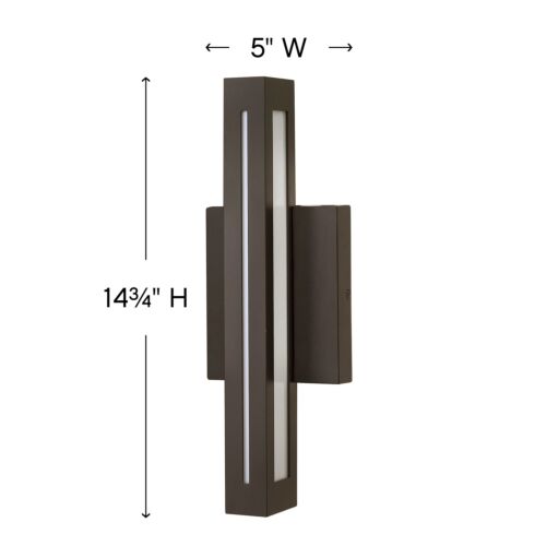 Vue 12312BZ - Small Wall Mount Lantern - Bronze