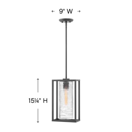 Pax 1252SK - Medium Hanging Lantern - Black