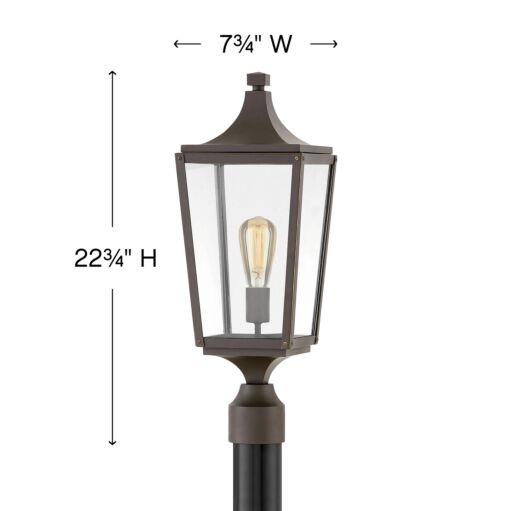 Jaymes 1291OZ - Medium Post or Pier Mount Lantern - Oil Rubbed Bronze