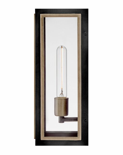 Shaw 12980BK - Medium Wall Mount Lantern - Black