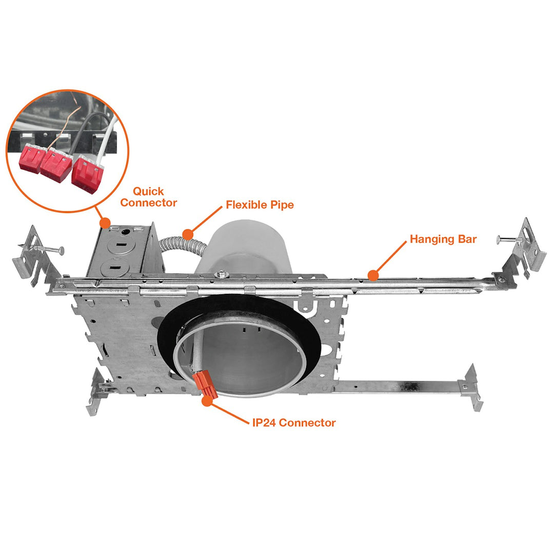 4" IC Rated Can: New Construction