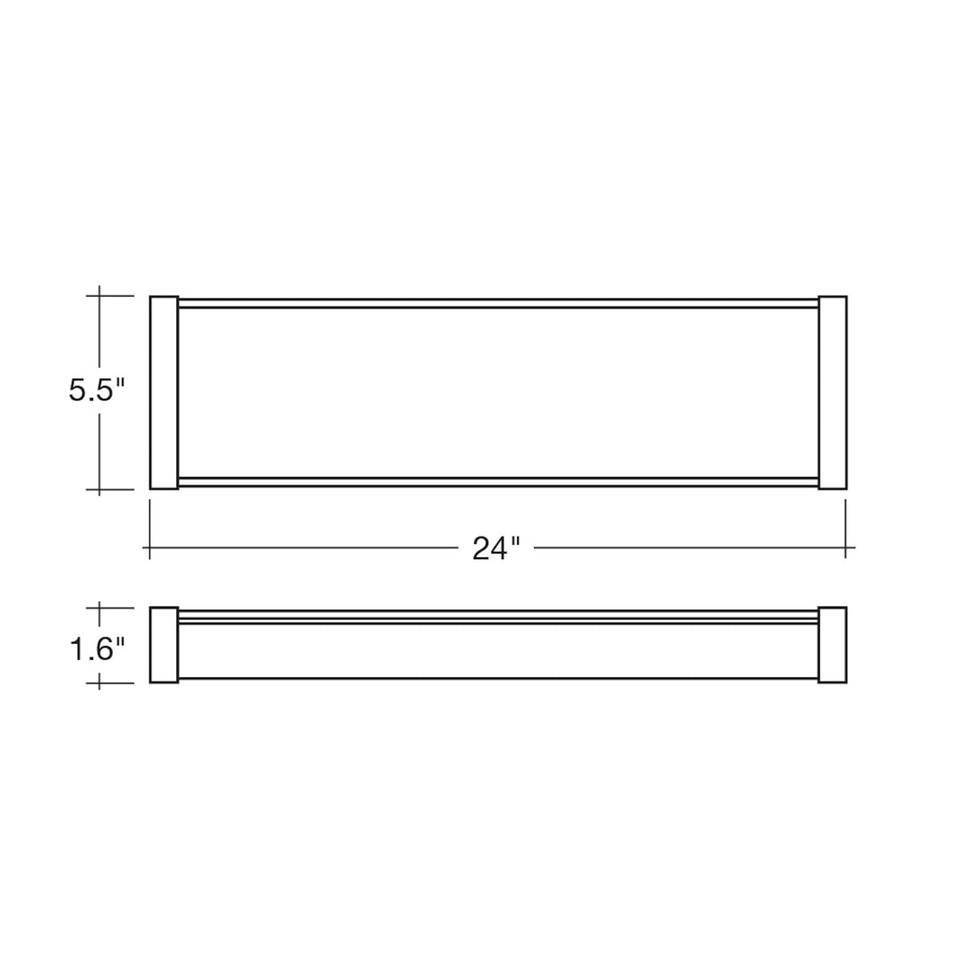 2 FT Frosted Wrap 6-CCT + 3-Power Selectable 24W/20W/16W - White