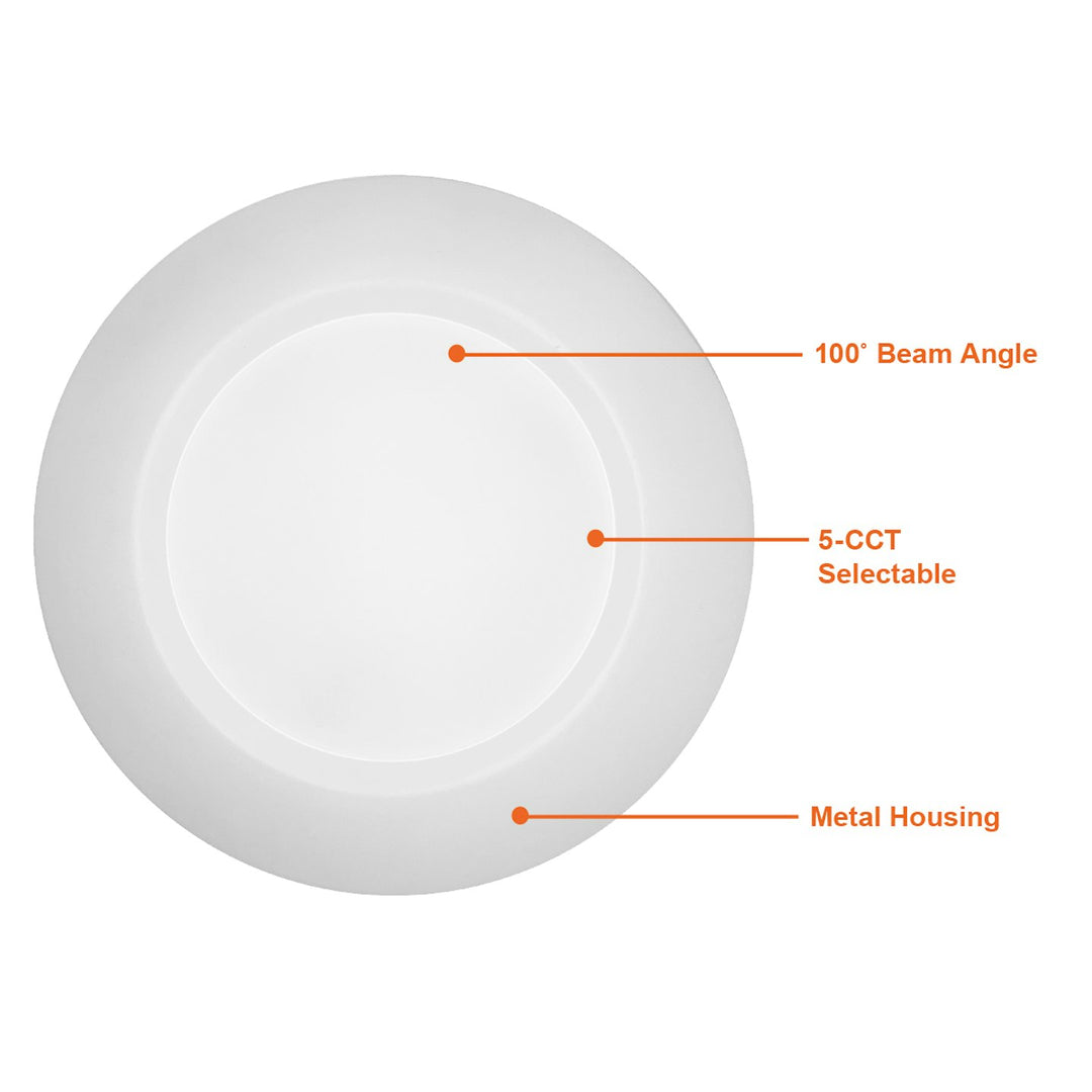 4" Disk Lite: Cusp-Line 5-CCT Select 10W - White