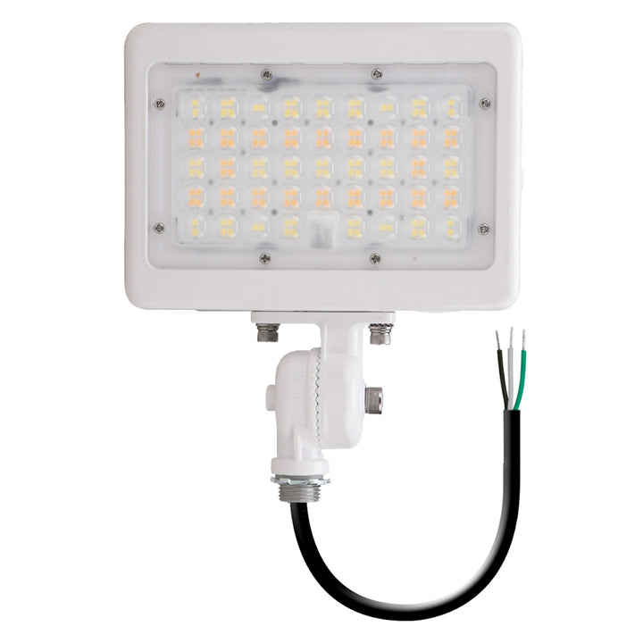 Mini Area Flood Lights: M-Line 3-CCT & Power Select w/ Photocell - White