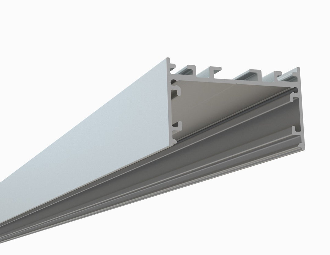 LED Channel - 455ASL - Surface / Pendant, 8 ft - Silver