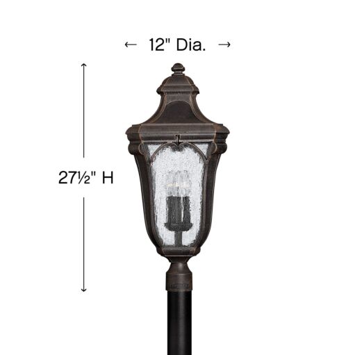 Trafalgar 1311MO - Large Post Top or Pier Mount Lantern - Brown