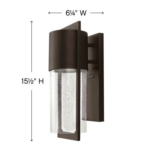 Shelter 1320KZ - Small Wall Mount Lantern - Bronze