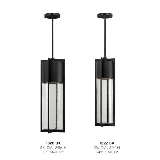 Shelter 1322BK - Medium Hanging Lantern - Black