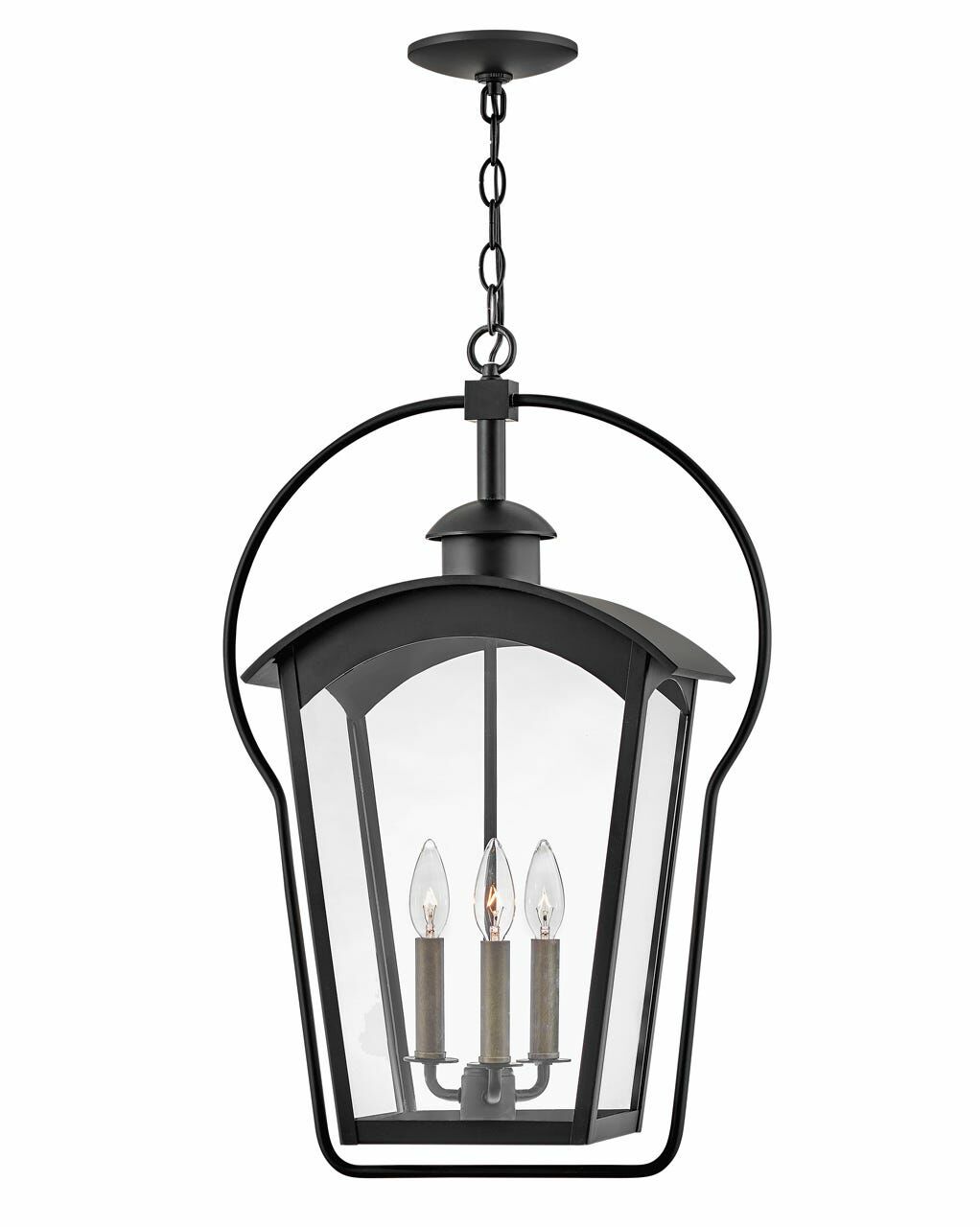 Yale 13302BK - Large Hanging Lantern - Black