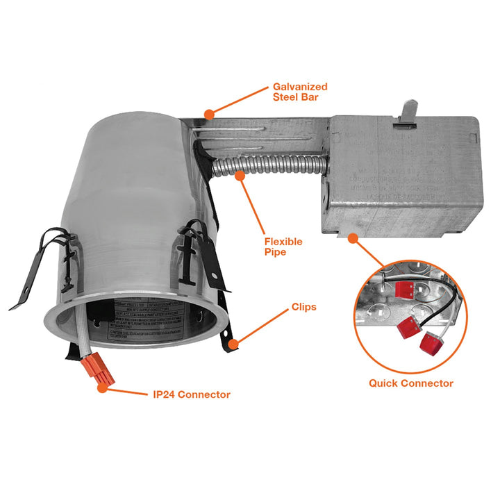 4" IC Rated Can: Remodel/Retrofit