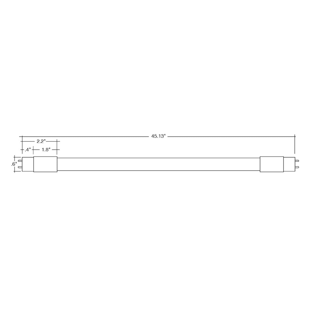 4 FT T5 Glass + PC Coating Ballast Double Sided or AC Direct 24W - White