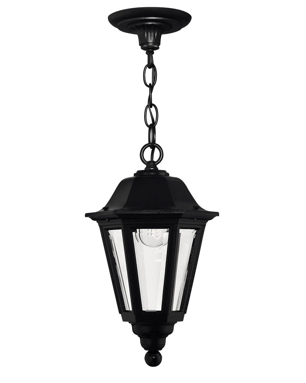 Manor House 1412BK - Medium Hanging Lantern - Black