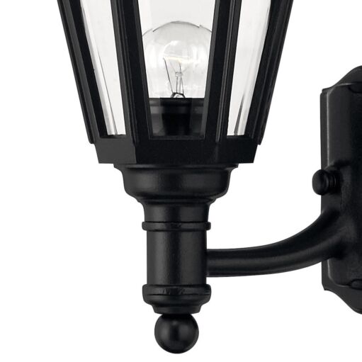 Manor House 1419BK - Medium Wall Mount Lantern - Black