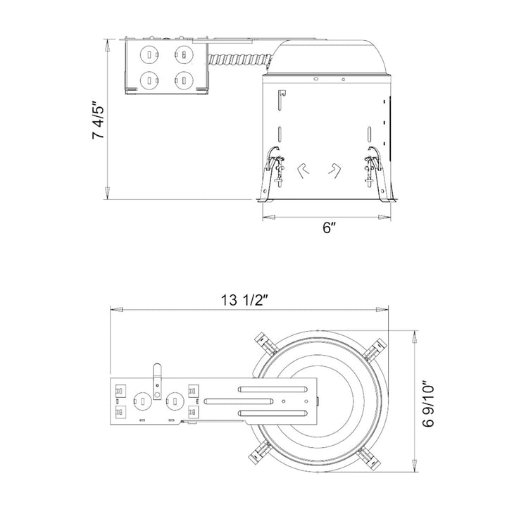 6" IC Rated Can: Remodel/Retrofit