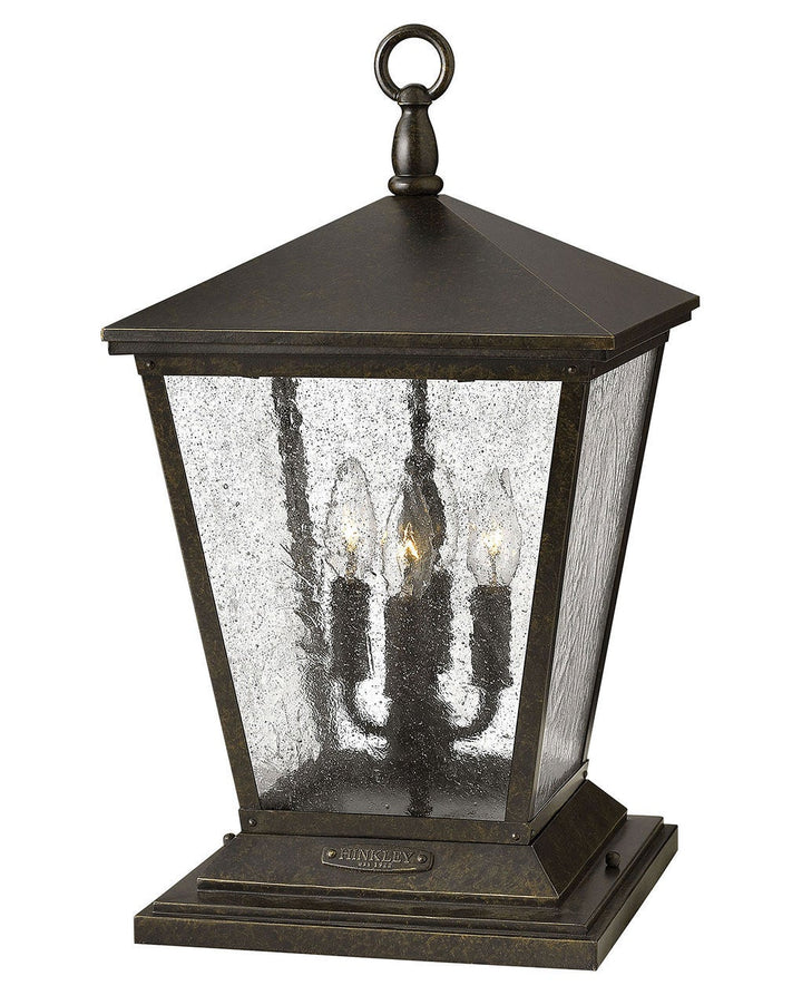 Trellis 1437RB-LV - Medium Pier Mount Lantern 12v - Bronze