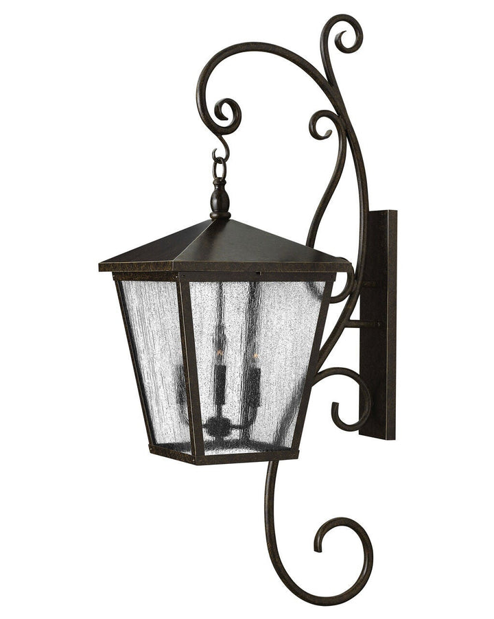 Trellis 1439RB - Double XL Wall Mount Lantern with Scroll - Bronze