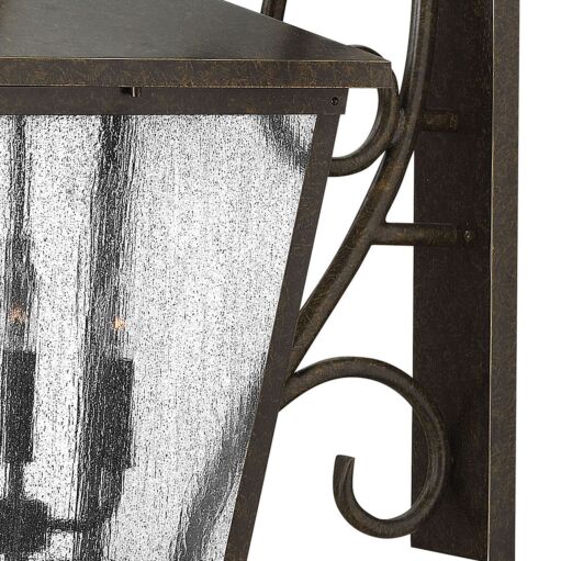 Trellis 1439RB - Double XL Wall Mount Lantern with Scroll - Bronze