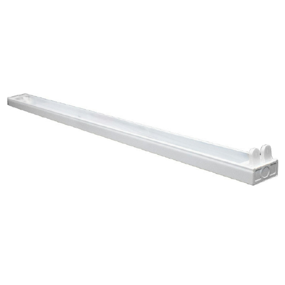 4 FT T8 2-Lamp Strip Fixture (Tubes Not Included)