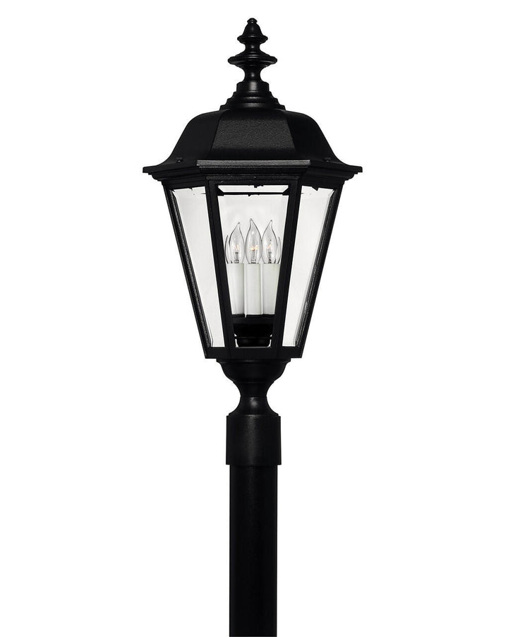 Manor House 1471BK - Extra Large Post or Pier Mount Lantern - Black