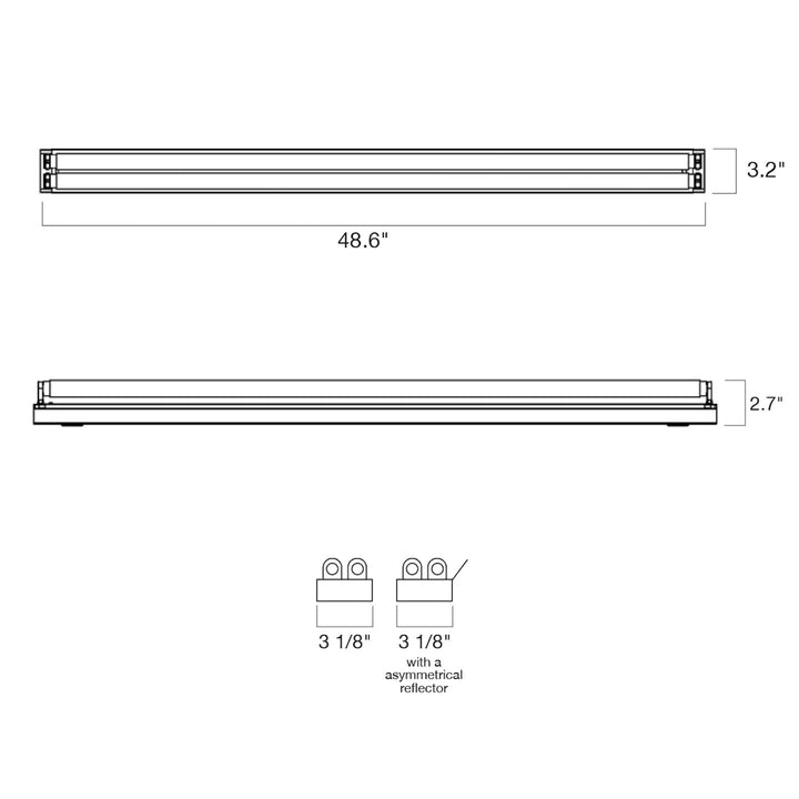 4 FT T8 Strip Fixture - White