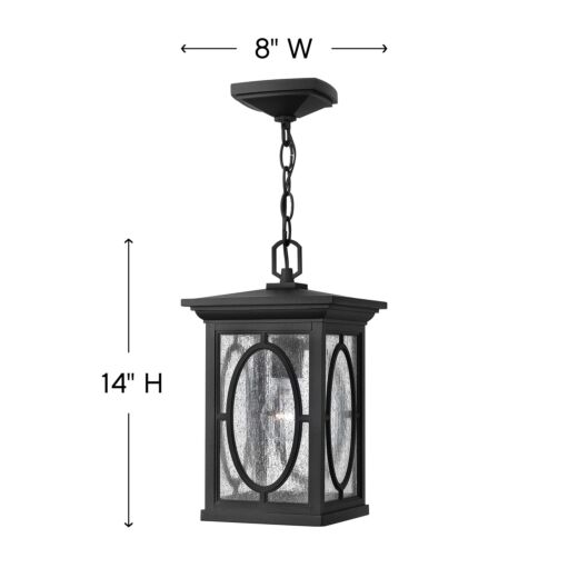 Randolph 1492BK - Medium Hanging Lantern - Black