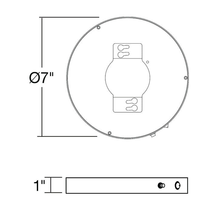 TSM-9: EM Backup for 7" Trimless Surface Mount