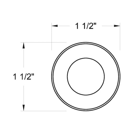 15074SS - Small Stainless Steel LED Round Button Light - Silver