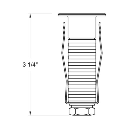 15074SS - Small Stainless Steel LED Round Button Light - Silver