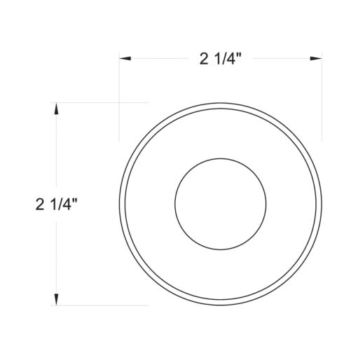 15075SS - Large Stainless Steel LED Round Button Light - Silver