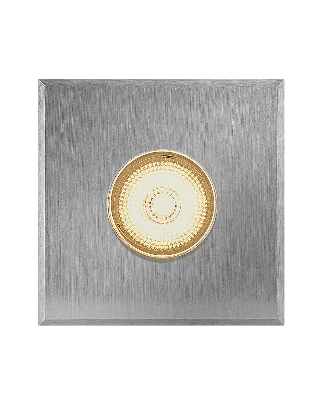 15084SS - Small Stainless Steel LED Square Button Light - Grey