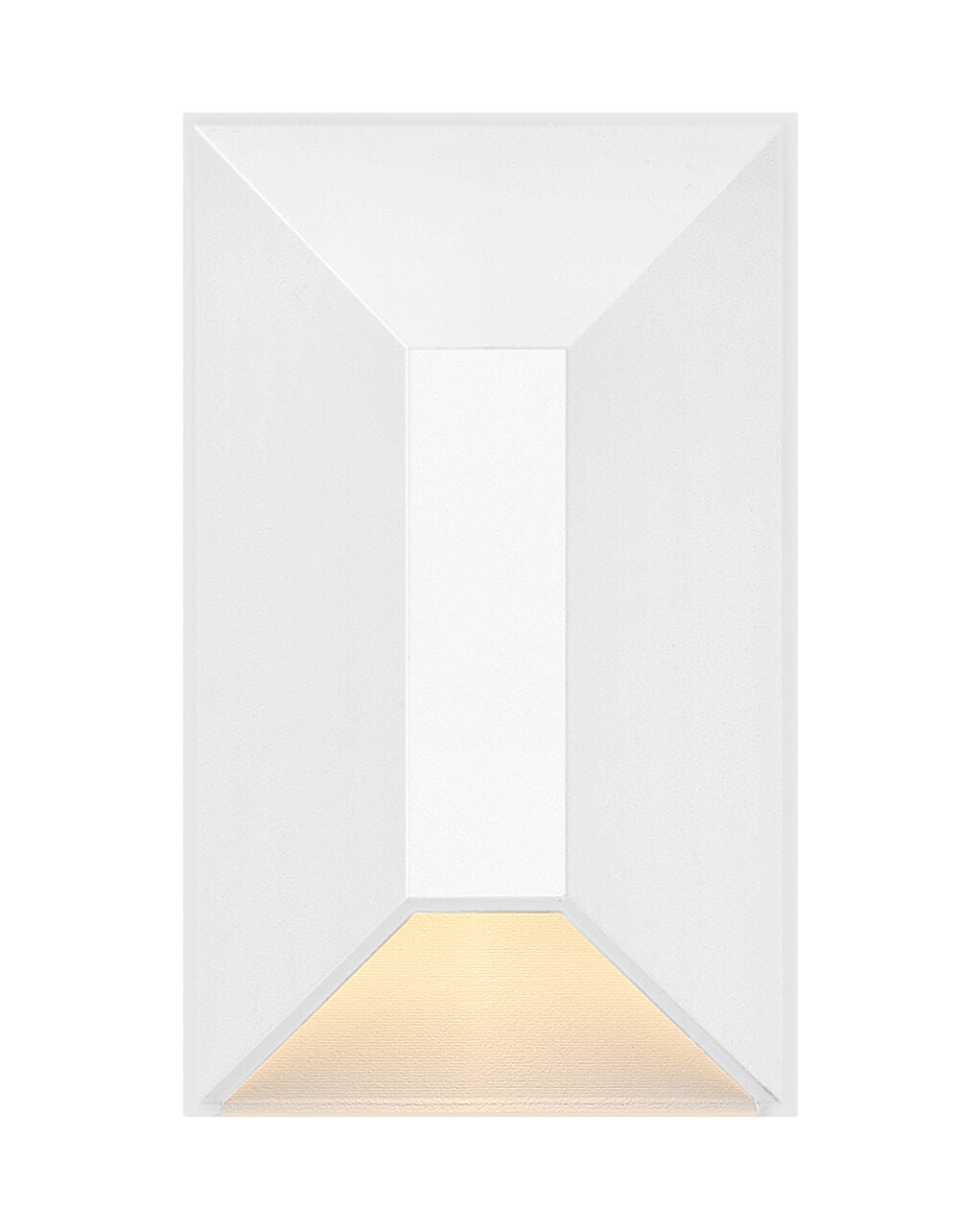 15223MW - 12V Small Rectangular Deck Sconce - White