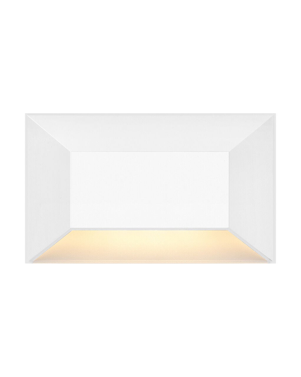 15225MW - 12V Medium Rectangular Deck Sconce - White