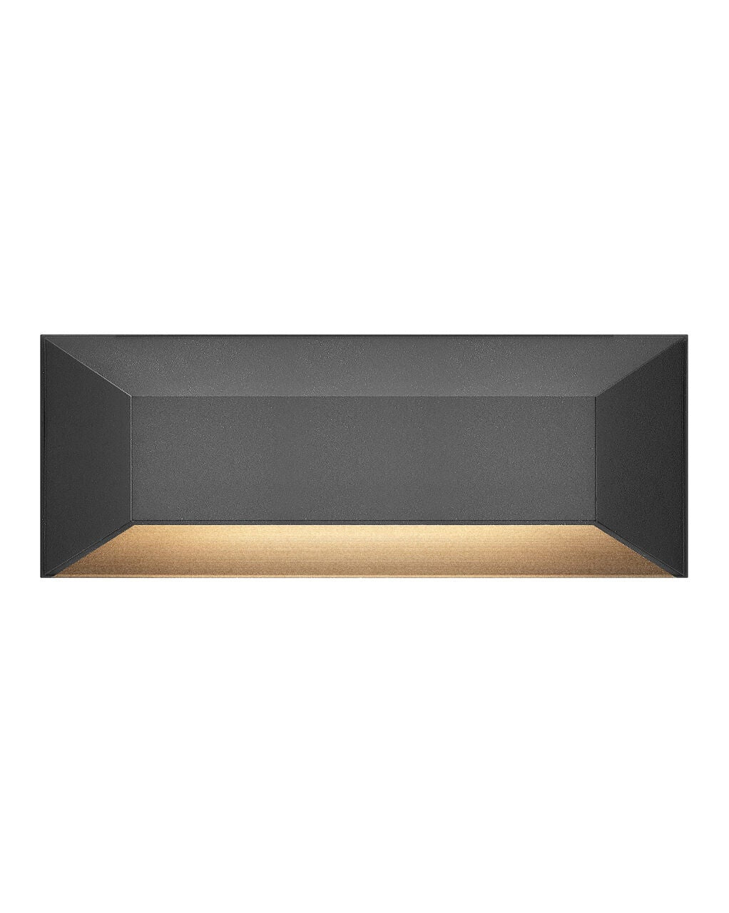 15228BK - Large Rectangular Deck Sconce - Black