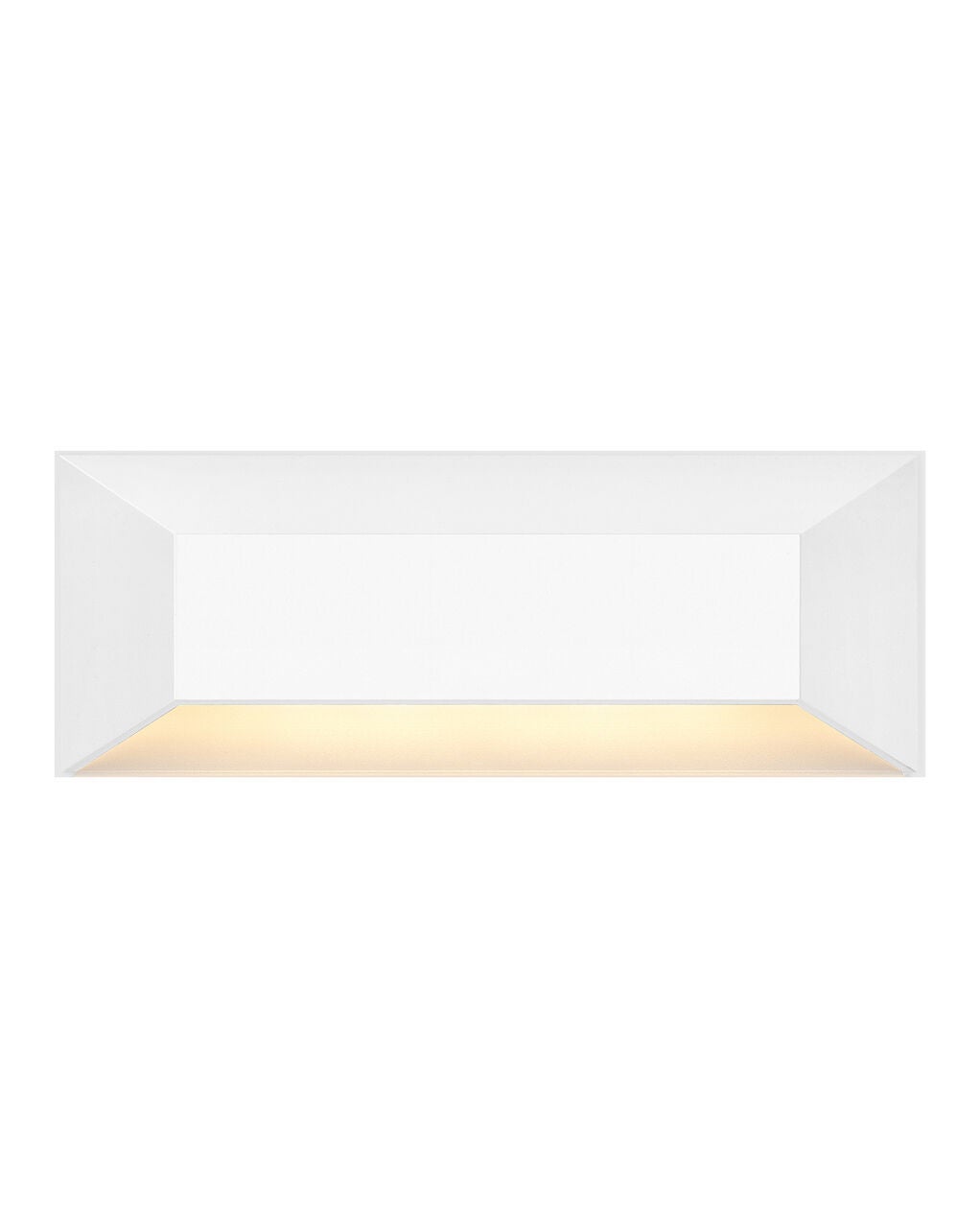 15228MW - 12V Large Rectangular Deck Sconce - White